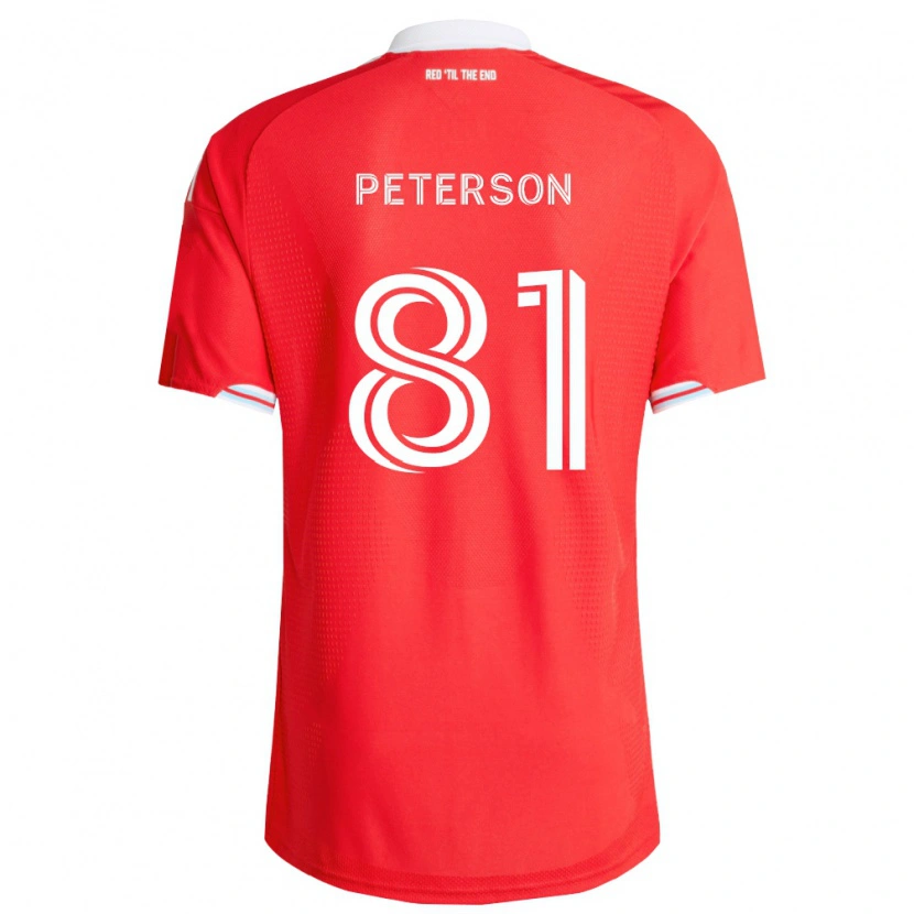 Danxen Men Lukas Peterson #81 Red Deep Blue White Home Jersey 2026/27 T-Shirt