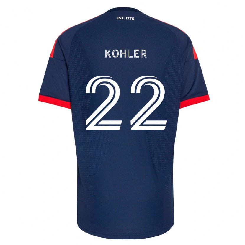 Danxen Men Ethan Kohler #22 Royal Blue Red White Home Jersey 2026/27 T-Shirt