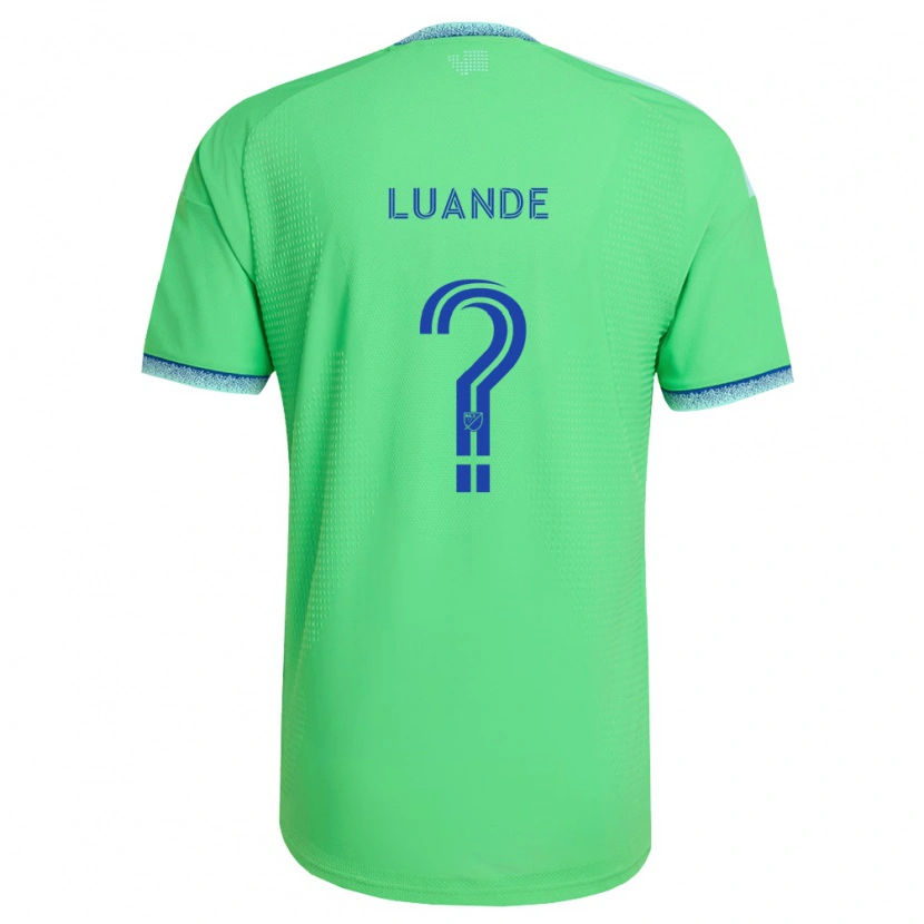 Danxen Men Michael Luande #0 Green Light Blue Home Jersey 2026/27 T-Shirt