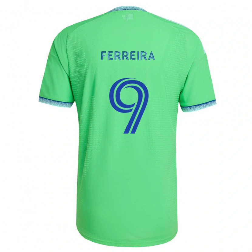 Danxen Men Jesús Ferreira #9 Green Light Blue Home Jersey 2026/27 T-Shirt