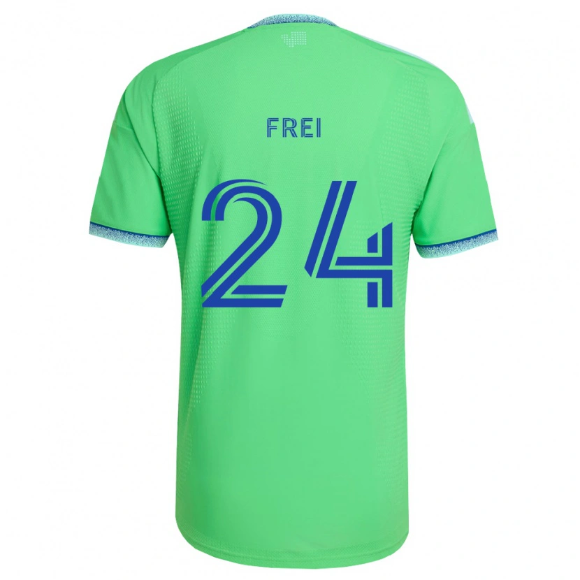 Danxen Men Stefan Frei #24 Green Light Blue Home Jersey 2026/27 T-Shirt
