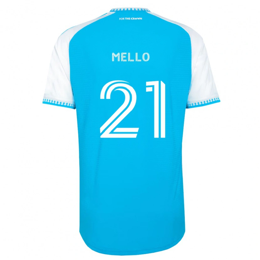 Danxen Men Vinicius Mello #21 Sky Blue White Black Home Jersey 2026/27 T-Shirt