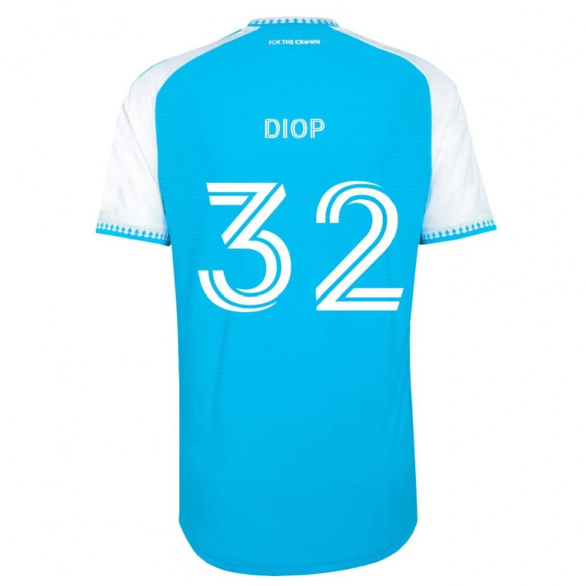 Danxen Men Hamady Diop #32 Sky Blue White Black Home Jersey 2026/27 T-Shirt