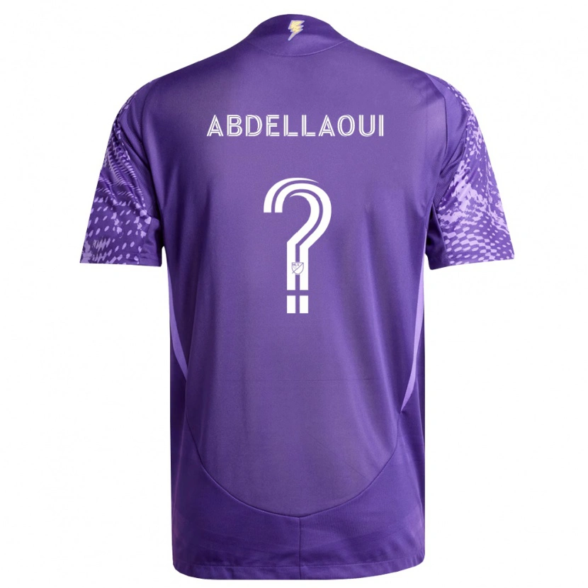 Danxen Men Noham Abdellaoui #0 Purple White Home Jersey 2026/27 T-Shirt