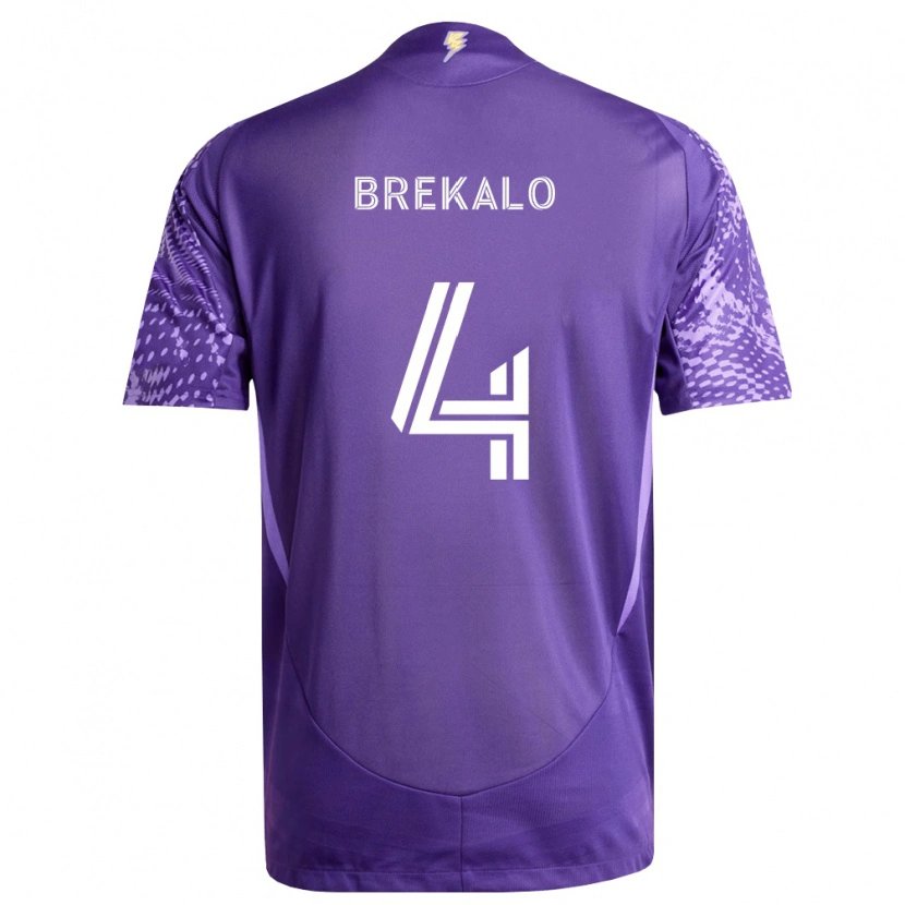 Danxen Men David Brekalo #4 Purple White Home Jersey 2026/27 T-Shirt