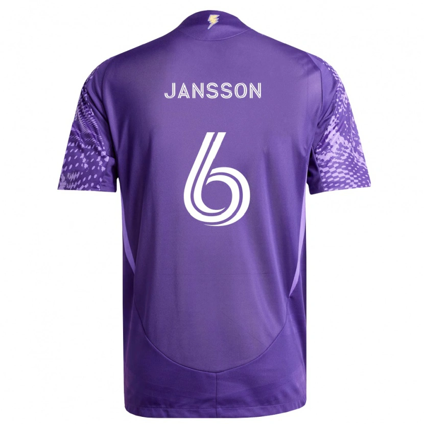 Danxen Men Robin Jansson #6 Purple White Home Jersey 2026/27 T-Shirt