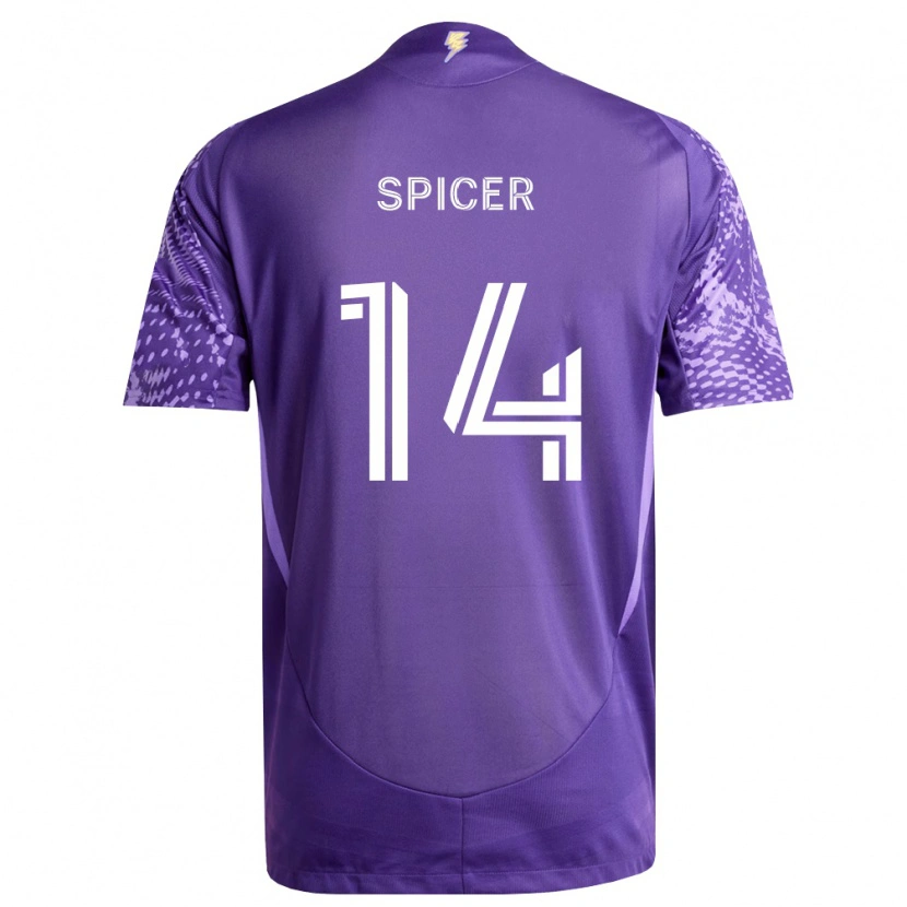 Danxen Men Tyrese Spicer #14 Purple White Home Jersey 2026/27 T-Shirt