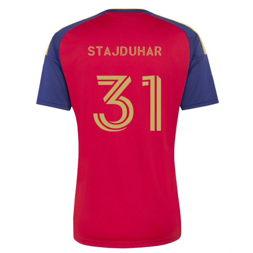 Danxen Men Mason Stajduhar #31 Royal Blue Brown Red Home Jersey 2026/27 T-Shirt