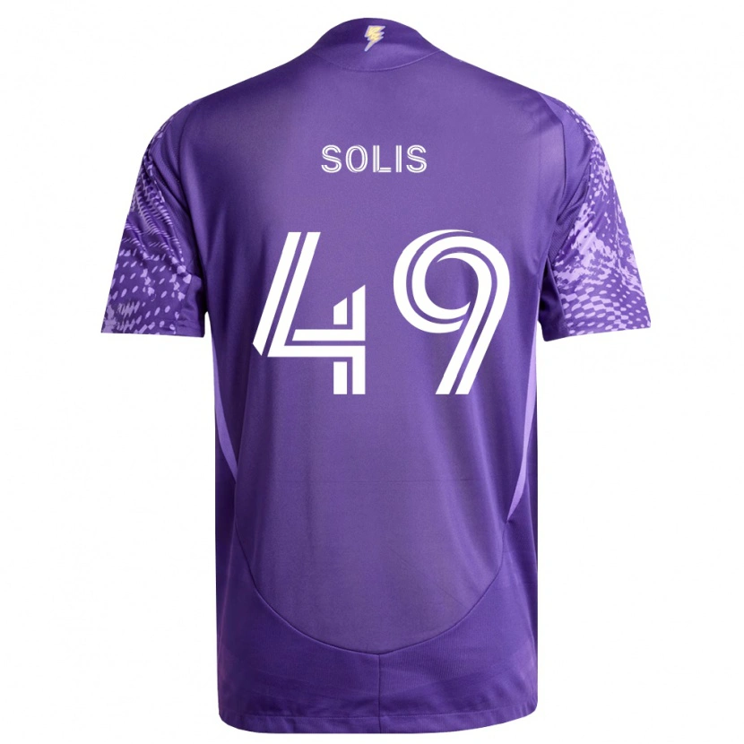 Danxen Men Jhon Solís #49 Purple White Home Jersey 2026/27 T-Shirt