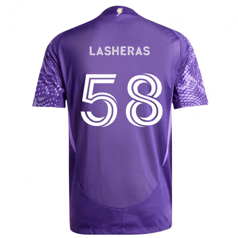 Danxen Men Nicolas Lasheras #58 Purple White Home Jersey 2026/27 T-Shirt