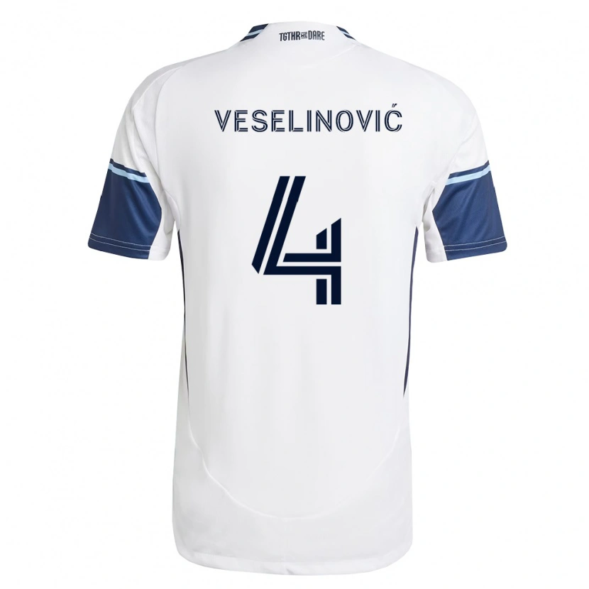 Danxen Men Ranko Veselinović #4 White Royal Blue Home Jersey 2026/27 T-Shirt