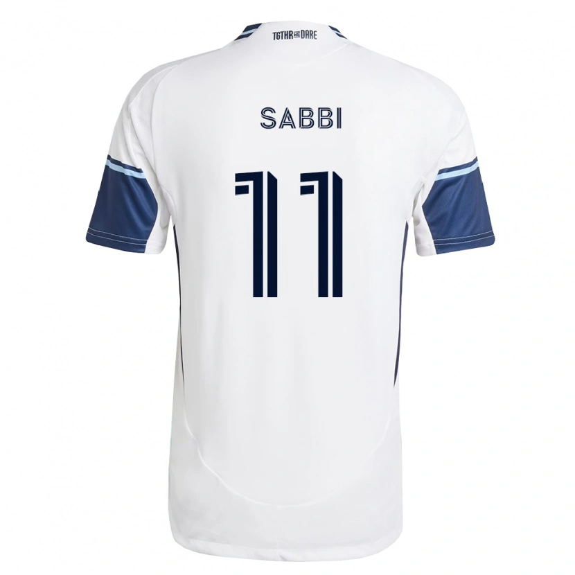 Danxen Men Emmanuel Sabbi #11 White Royal Blue Home Jersey 2026/27 T-Shirt