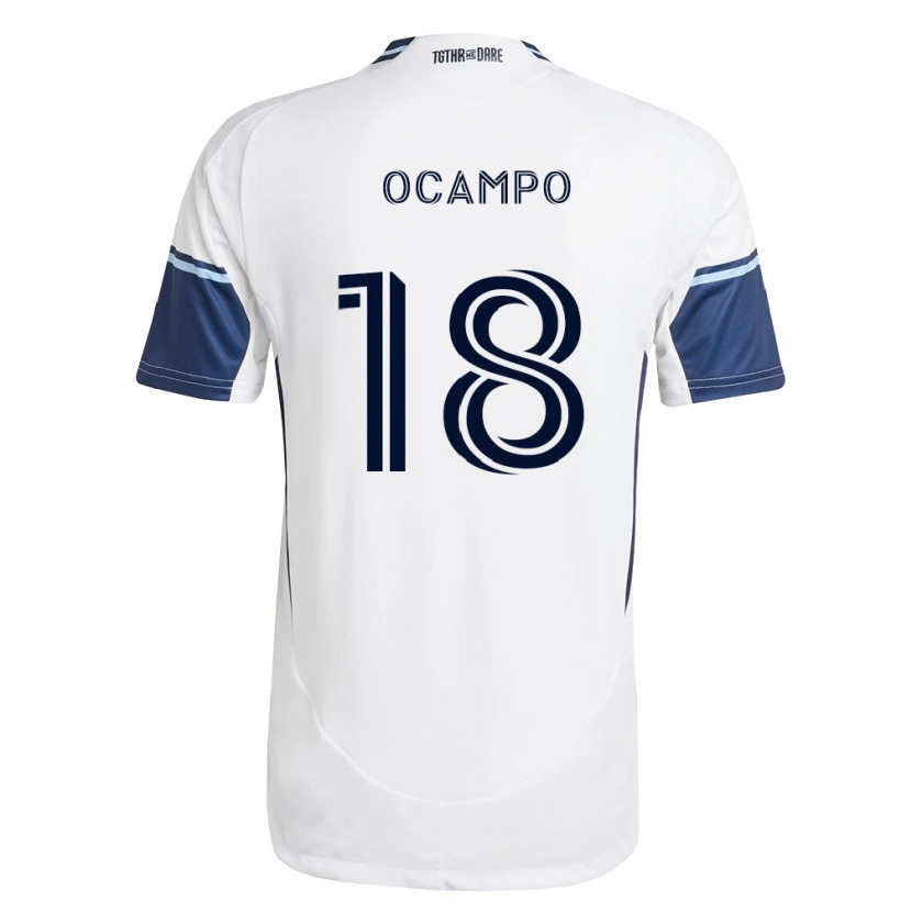 Danxen Men Édier Ocampo #18 White Royal Blue Home Jersey 2026/27 T-Shirt
