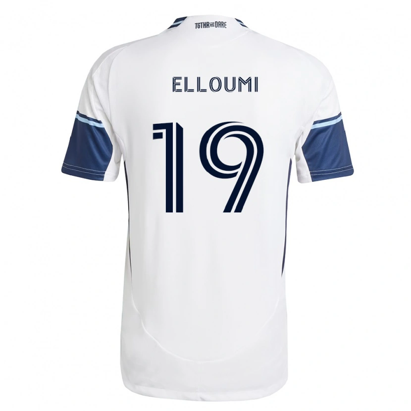 Danxen Men Rayan Elloumi #19 White Royal Blue Home Jersey 2026/27 T-Shirt