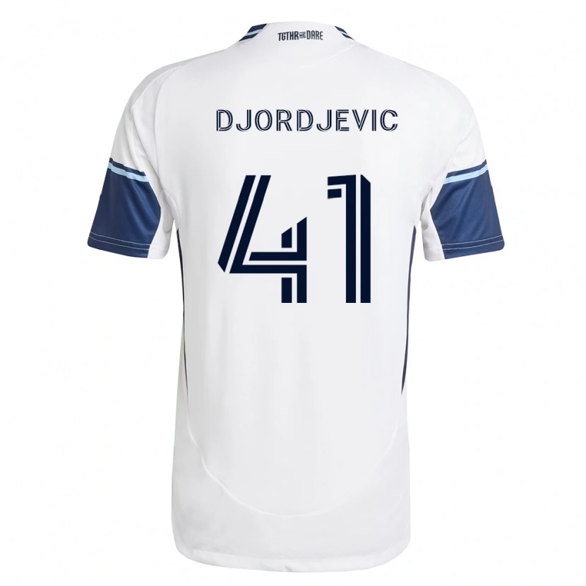 Danxen Men Nikola Djordjevic #41 White Royal Blue Home Jersey 2026/27 T-Shirt