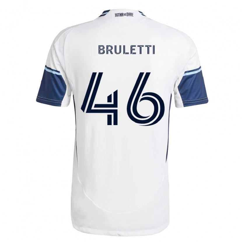 Danxen Men Cristiano Bruletti #46 White Royal Blue Home Jersey 2026/27 T-Shirt