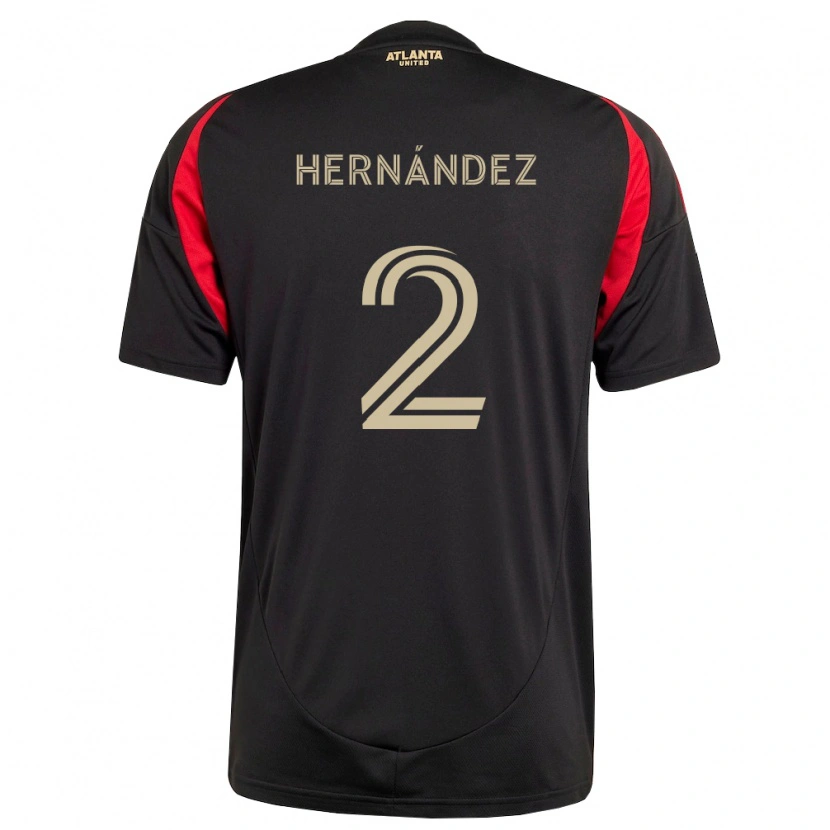 Danxen Men Ronald Hernández #2 Black Red Home Jersey 2026/27 T-Shirt