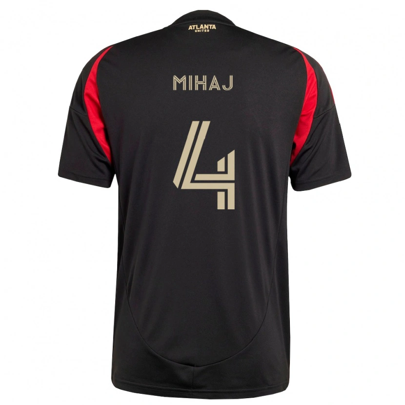 Danxen Men Enea Mihaj #4 Black Red Home Jersey 2026/27 T-Shirt