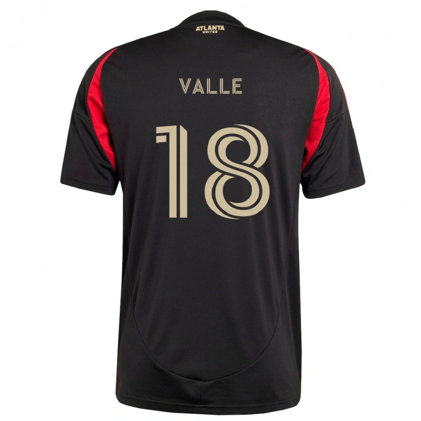 Danxen Men Daniel Valle #18 Black Red Home Jersey 2026/27 T-Shirt