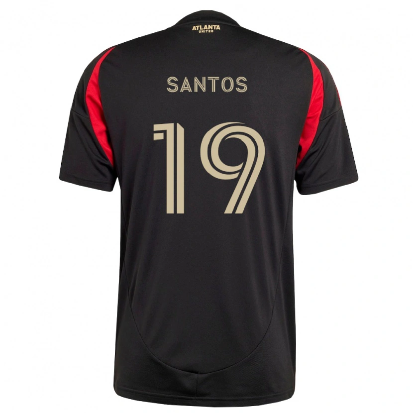 Danxen Men Sergio Santos #19 Black Red Home Jersey 2026/27 T-Shirt