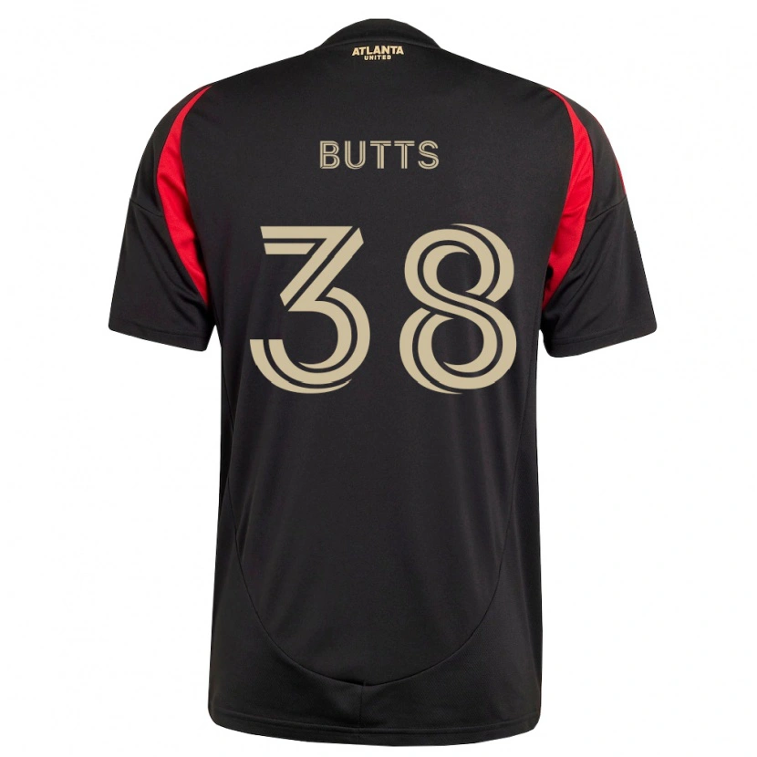 Danxen Men Liam Butts #38 Black Red Home Jersey 2026/27 T-Shirt