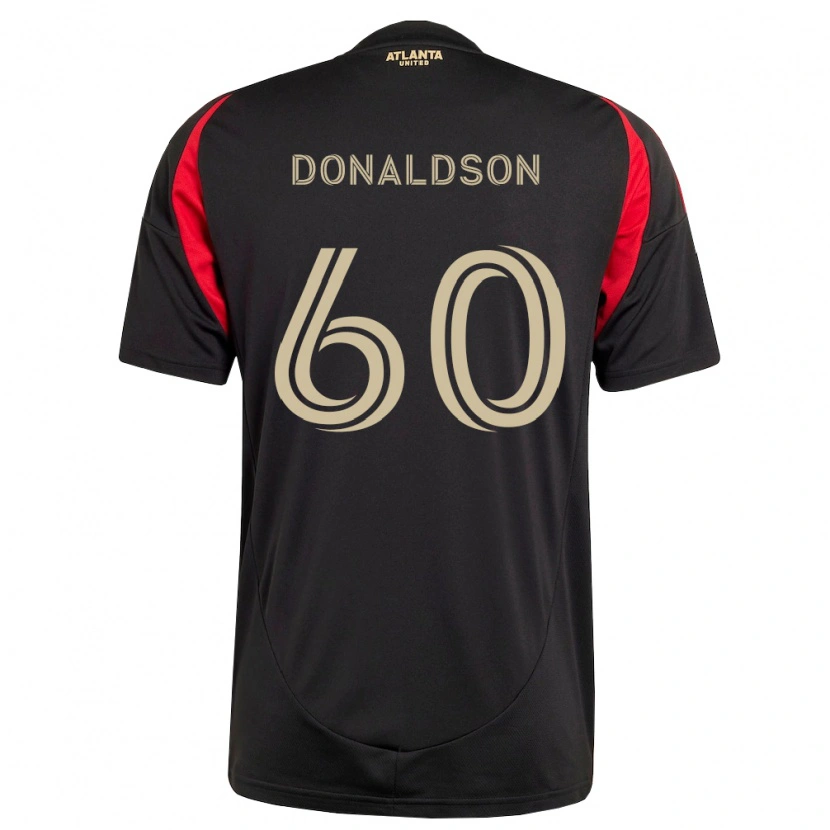 Danxen Men James Donaldson #60 Black Red Home Jersey 2026/27 T-Shirt