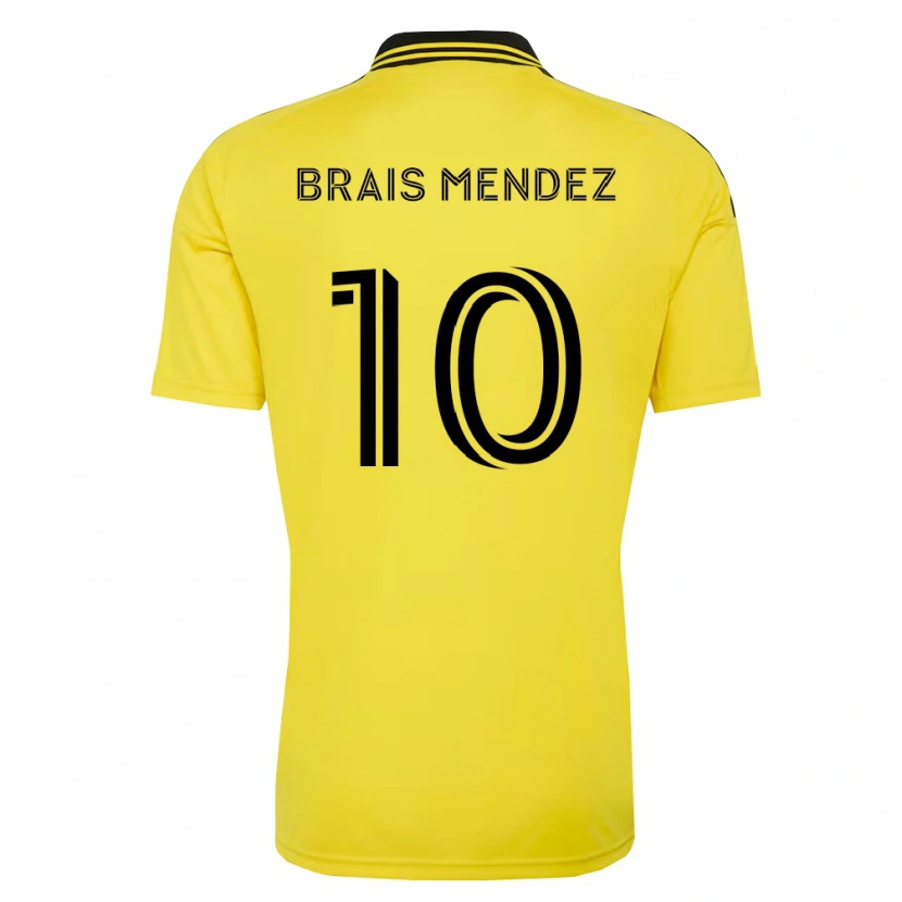 Danxen Men Brais Méndez #10 Yellow Black Home Jersey 2026/27 T-Shirt