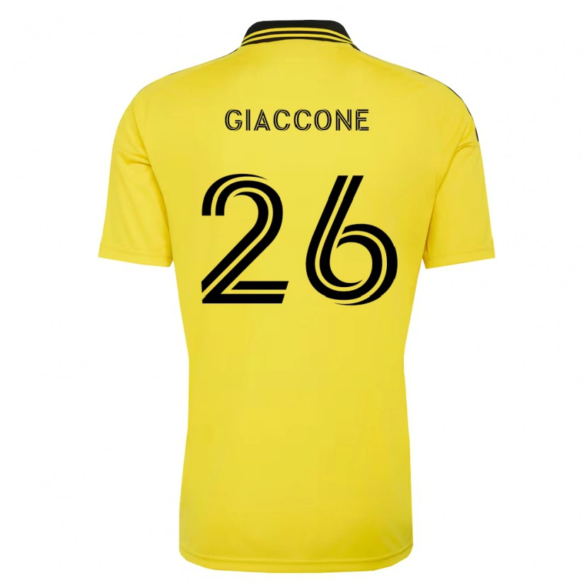 Danxen Men Lautaro Giaccone #26 Yellow Black Home Jersey 2026/27 T-Shirt