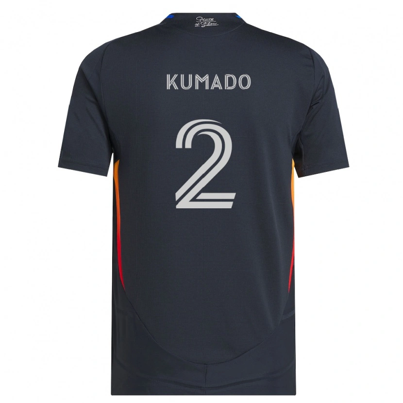 Danxen Men Willy Kumado #2 Dark Gray Red Home Jersey 2026/27 T-Shirt