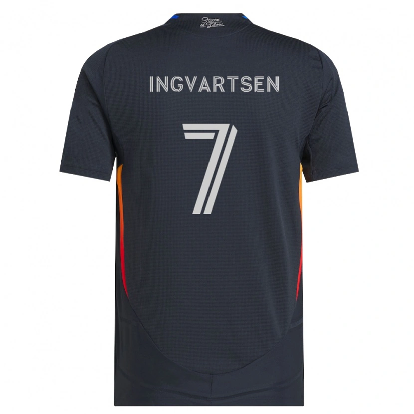 Danxen Men Marcus Ingvartsen #7 Dark Gray Red Home Jersey 2026/27 T-Shirt