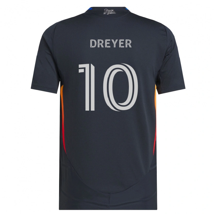 Danxen Men Anders Dreyer #10 Dark Gray Red Home Jersey 2026/27 T-Shirt