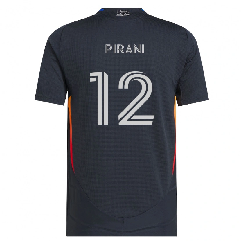 Danxen Men Gabriel Pirani #12 Dark Gray Red Home Jersey 2026/27 T-Shirt