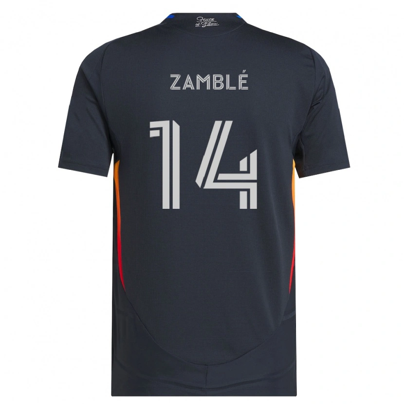 Danxen Men Bryan Zamblé #14 Dark Gray Red Home Jersey 2026/27 T-Shirt