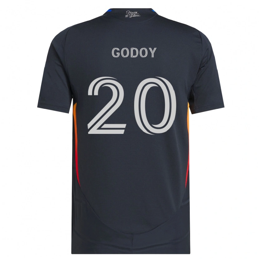 Danxen Men Aníbal Godoy #20 Dark Gray Red Home Jersey 2026/27 T-Shirt