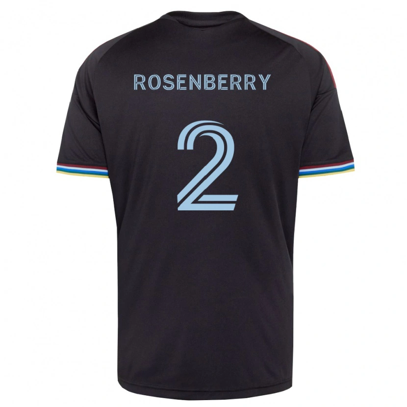 Danxen Men Keegan Rosenberry #2 Black Sky Blue Home Jersey 2026/27 T-Shirt