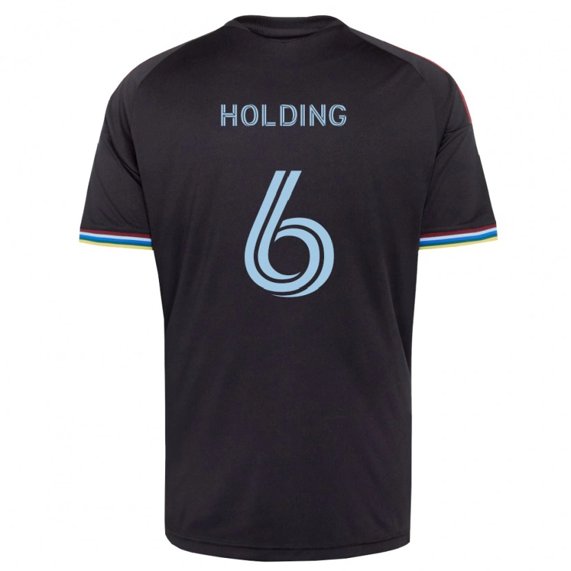 Danxen Men Rob Holding #6 Black Sky Blue Home Jersey 2026/27 T-Shirt