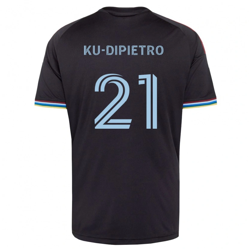 Danxen Men Theodore Ku-Dipietro #21 Black Sky Blue Home Jersey 2026/27 T-Shirt