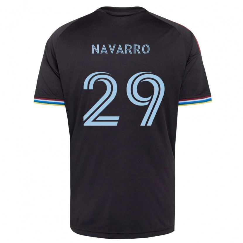 Danxen Men Miguel Navarro #29 Black Sky Blue Home Jersey 2026/27 T-Shirt
