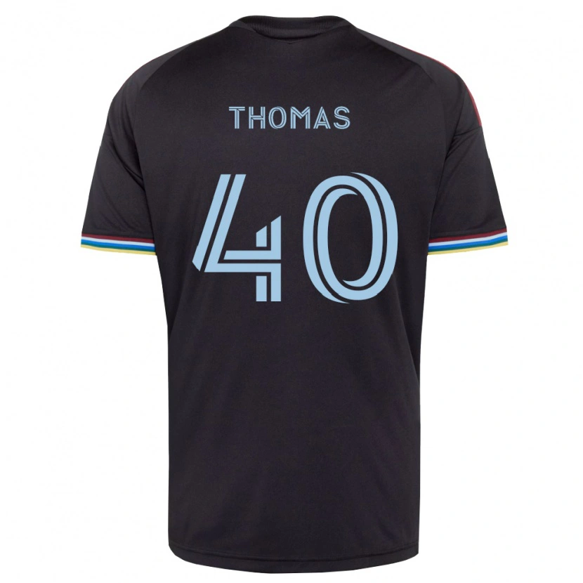 Danxen Men Kai Thomas #40 Black Sky Blue Home Jersey 2026/27 T-Shirt