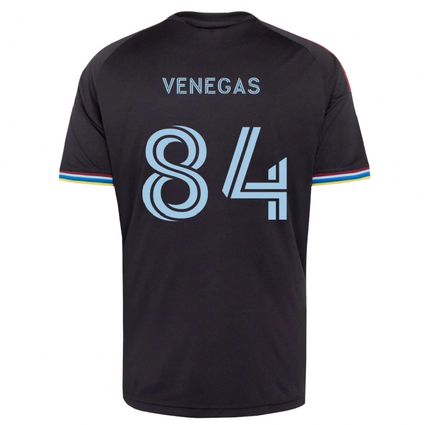 Danxen Men Pedro Venegas #84 Black Sky Blue Home Jersey 2026/27 T-Shirt