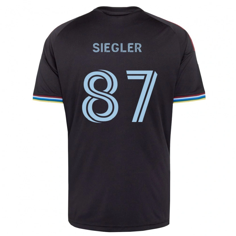 Danxen Men Sebastian Siegler #87 Black Sky Blue Home Jersey 2026/27 T-Shirt