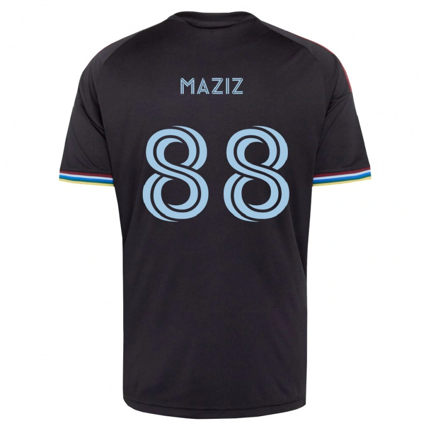 Danxen Men Youssef Maziz #88 Black Sky Blue Home Jersey 2026/27 T-Shirt