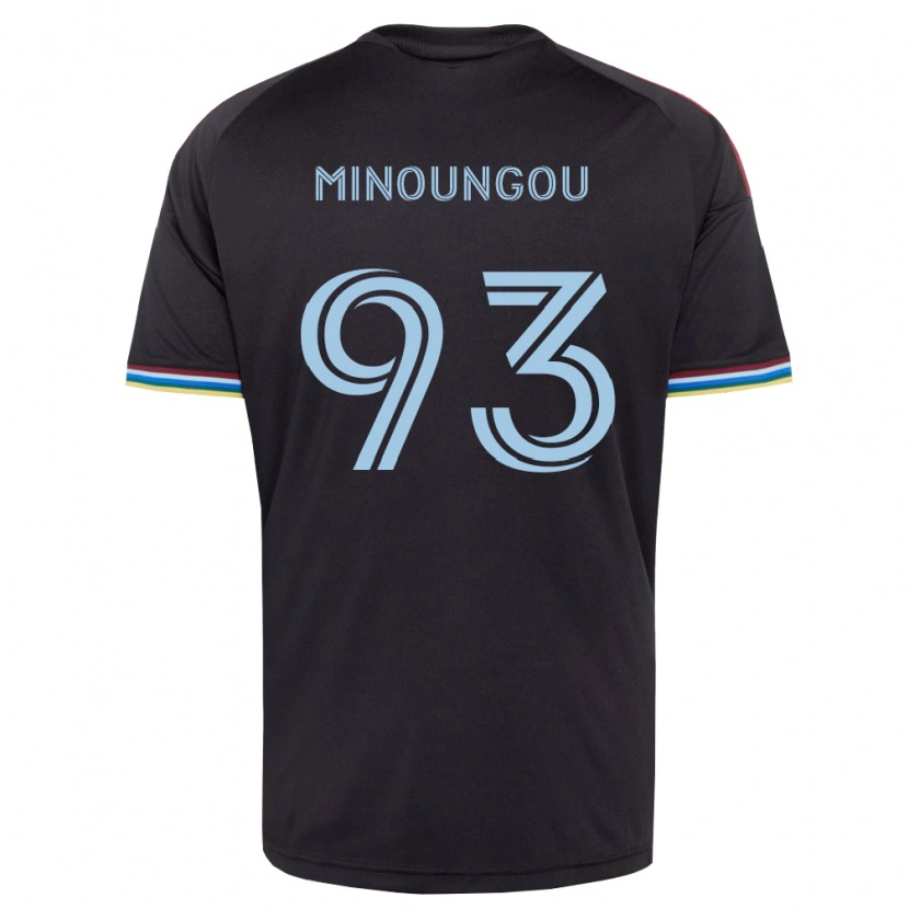 Danxen Men Georgi Minoungou #93 Black Sky Blue Home Jersey 2026/27 T-Shirt