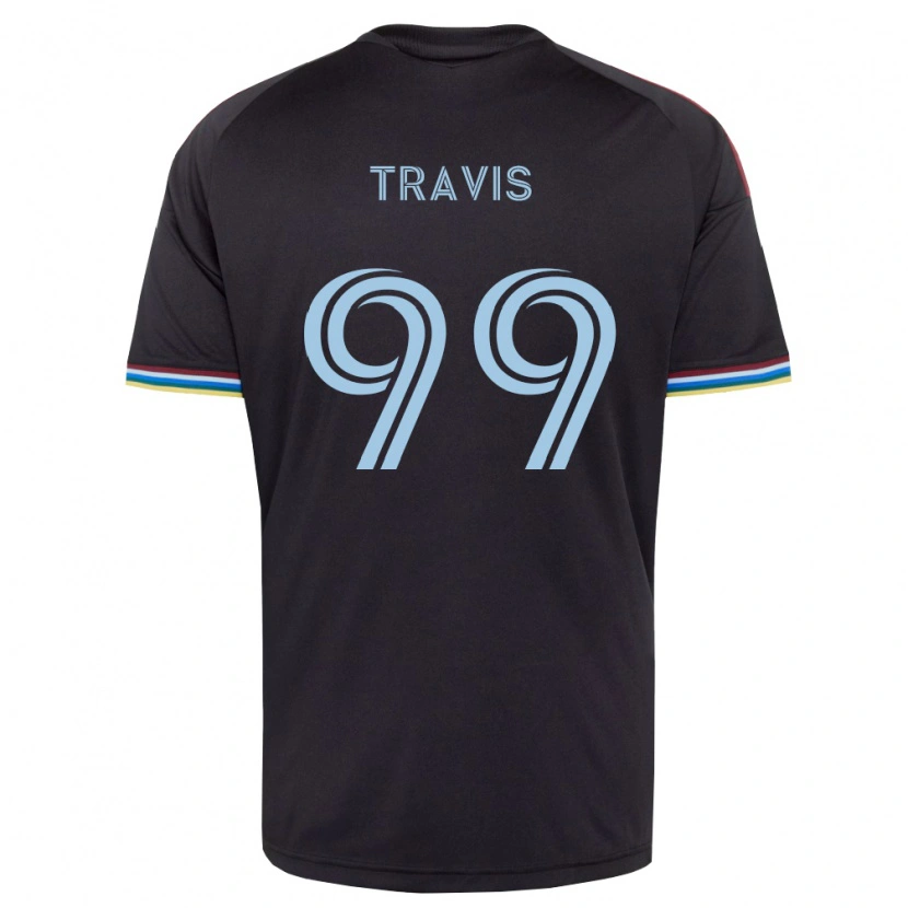 Danxen Men Jackson Travis #99 Black Sky Blue Home Jersey 2026/27 T-Shirt