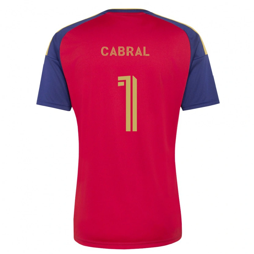 Danxen Men Rafael Cabral #1 Royal Blue Brown Red Home Jersey 2026/27 T-Shirt