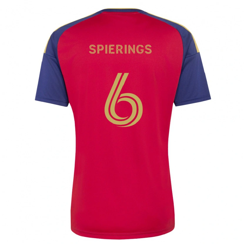 Danxen Men Stijn Spierings #6 Royal Blue Brown Red Home Jersey 2026/27 T-Shirt