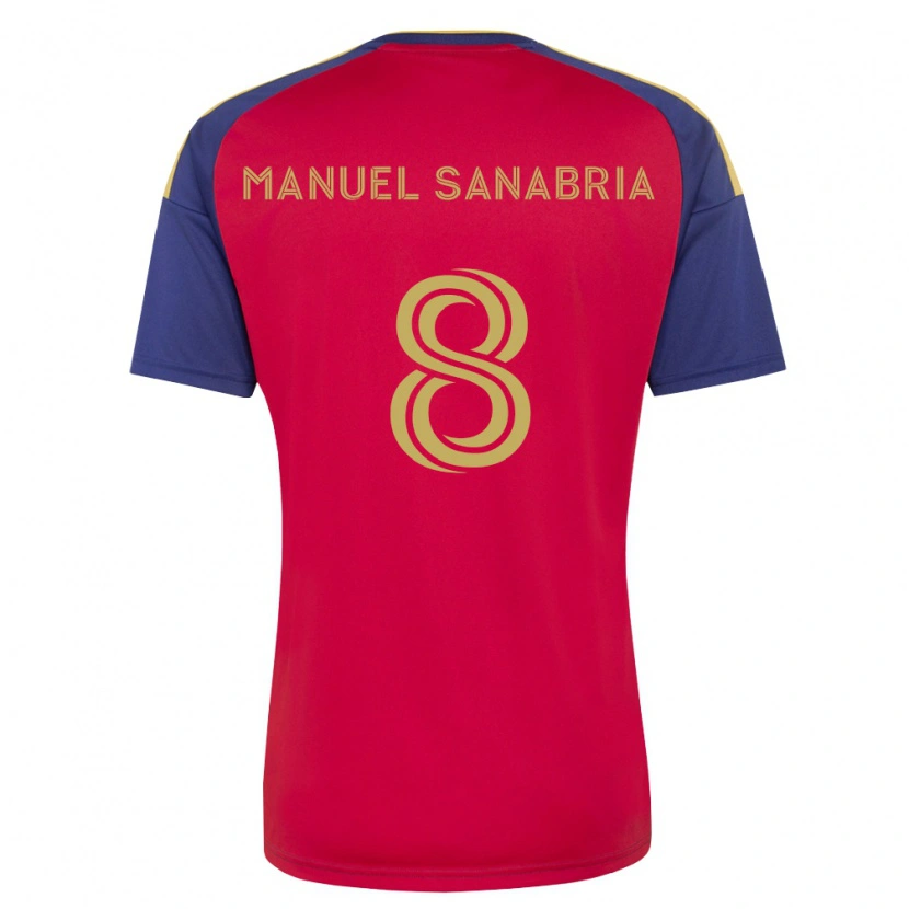 Danxen Men Juan Manuel Sanabria #8 Royal Blue Brown Red Home Jersey 2026/27 T-Shirt