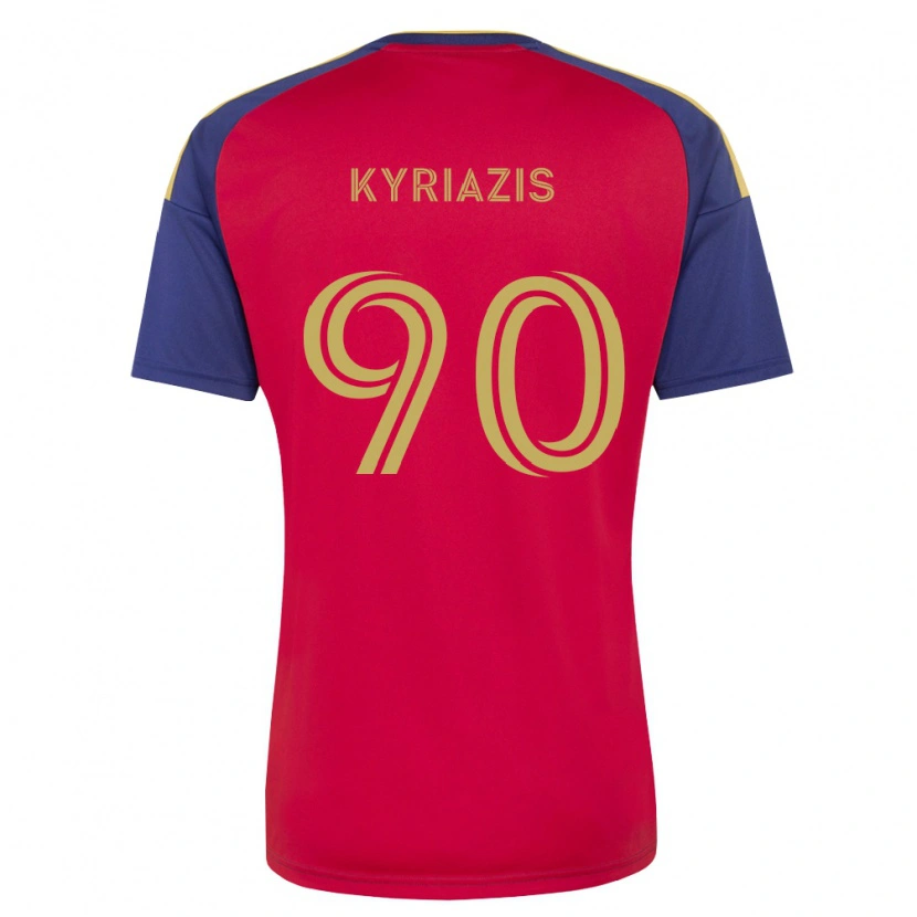 Danxen Men Konstantinos Kyriazis #90 Royal Blue Brown Red Home Jersey 2026/27 T-Shirt
