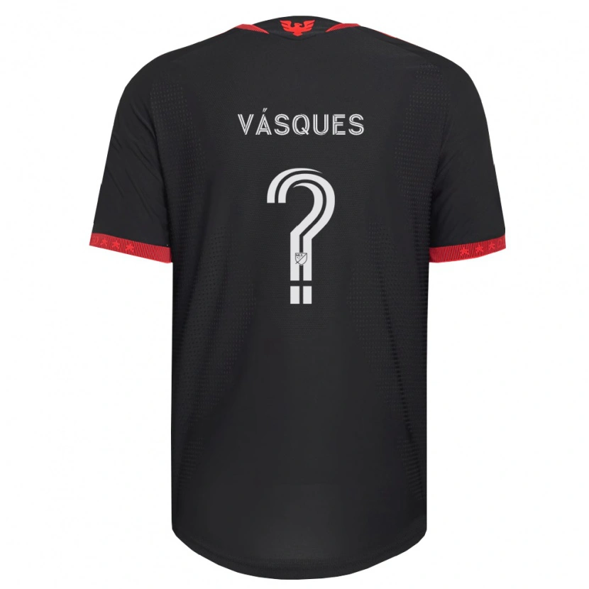 Danxen Men Gabriel Vásques #0 Black White Red Home Jersey 2026/27 T-Shirt