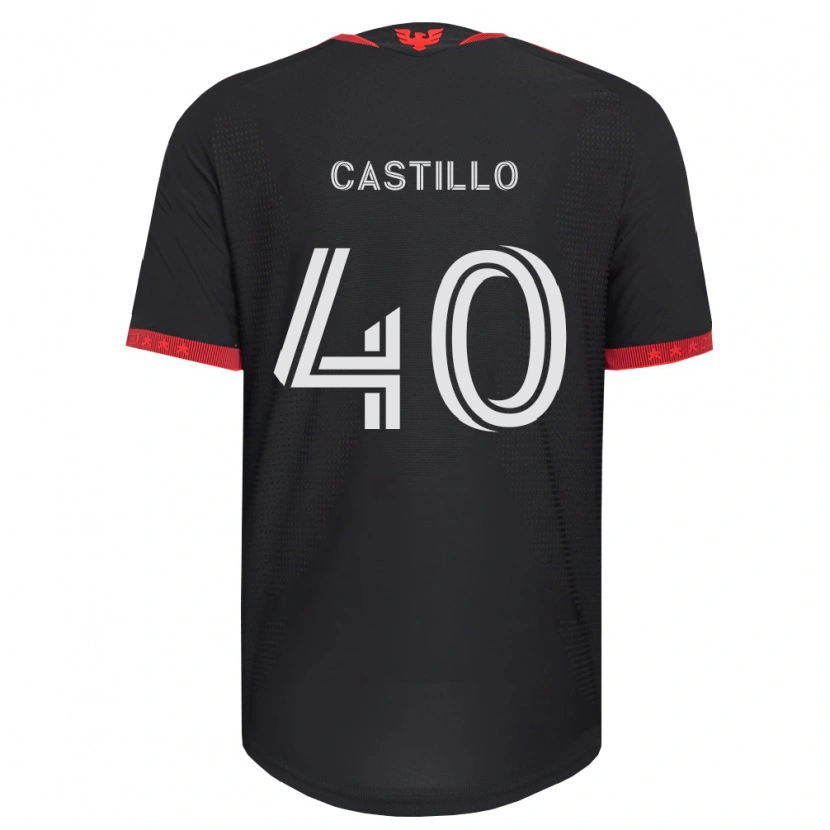 Danxen Men Kamil Castillo #40 Black White Red Home Jersey 2026/27 T-Shirt